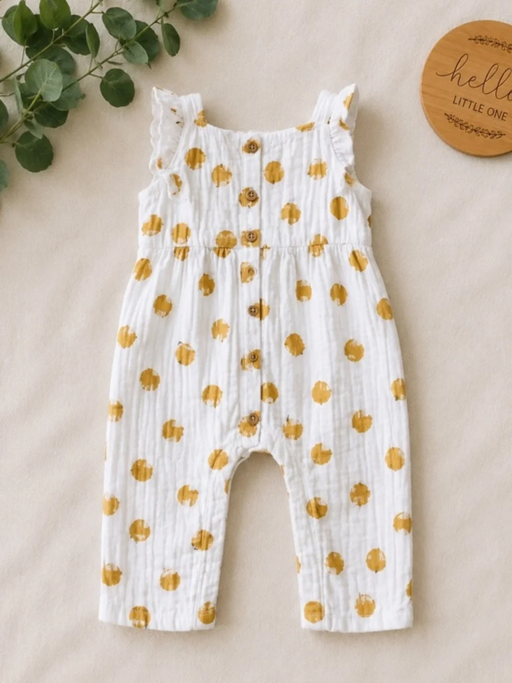Carters Apple Print Jumper 18M VGUC Baby Romper Overalls